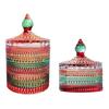 Transparent Designs Clear Candy Jar Multifunctional Glass Storage Container for Household Decoration