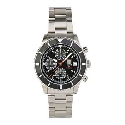 ELGIN Chronograph Diver's Watch FK1420S-B Men's Black