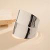 Punk Smooth Metal Wide Open Cuff Bracelets & Bangles For Women Vintage Gold Color Long Hand Bracelet Jewelry Gift