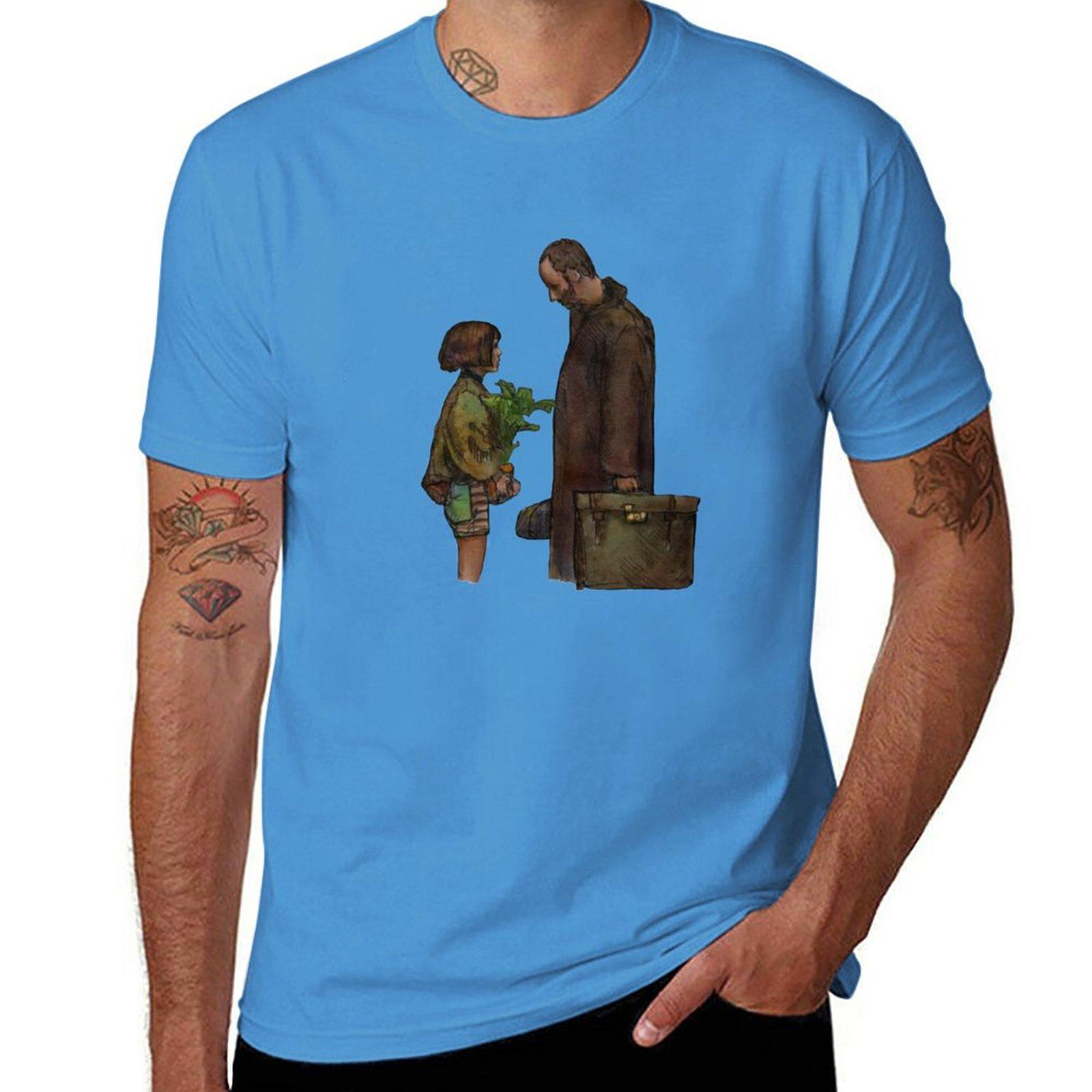 Leon The Professional TShirt sublime korean fashion customizeds men graphic t shirts S