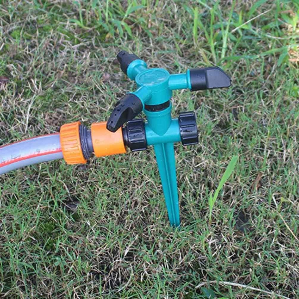

Happyyami Garden Sprinkler 360 Degree Rotating Ground Insert Lawn Sprinkler Gardening Watering Irrigation Tool for Yard Greenhouse Water Sprayer