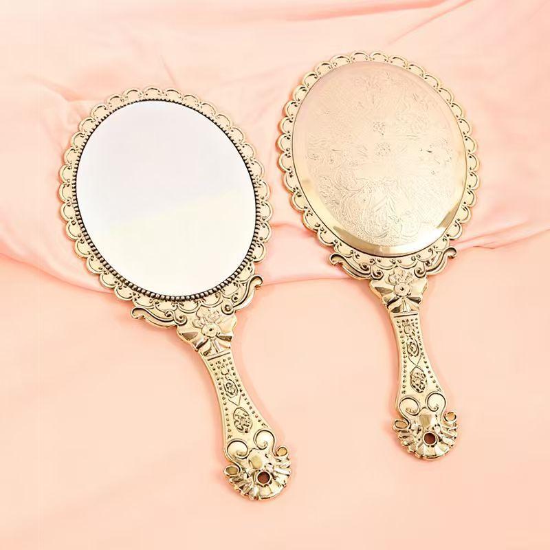 

Handheld Makeup Mirror — Portable & Compact For -the- Grooming One Size