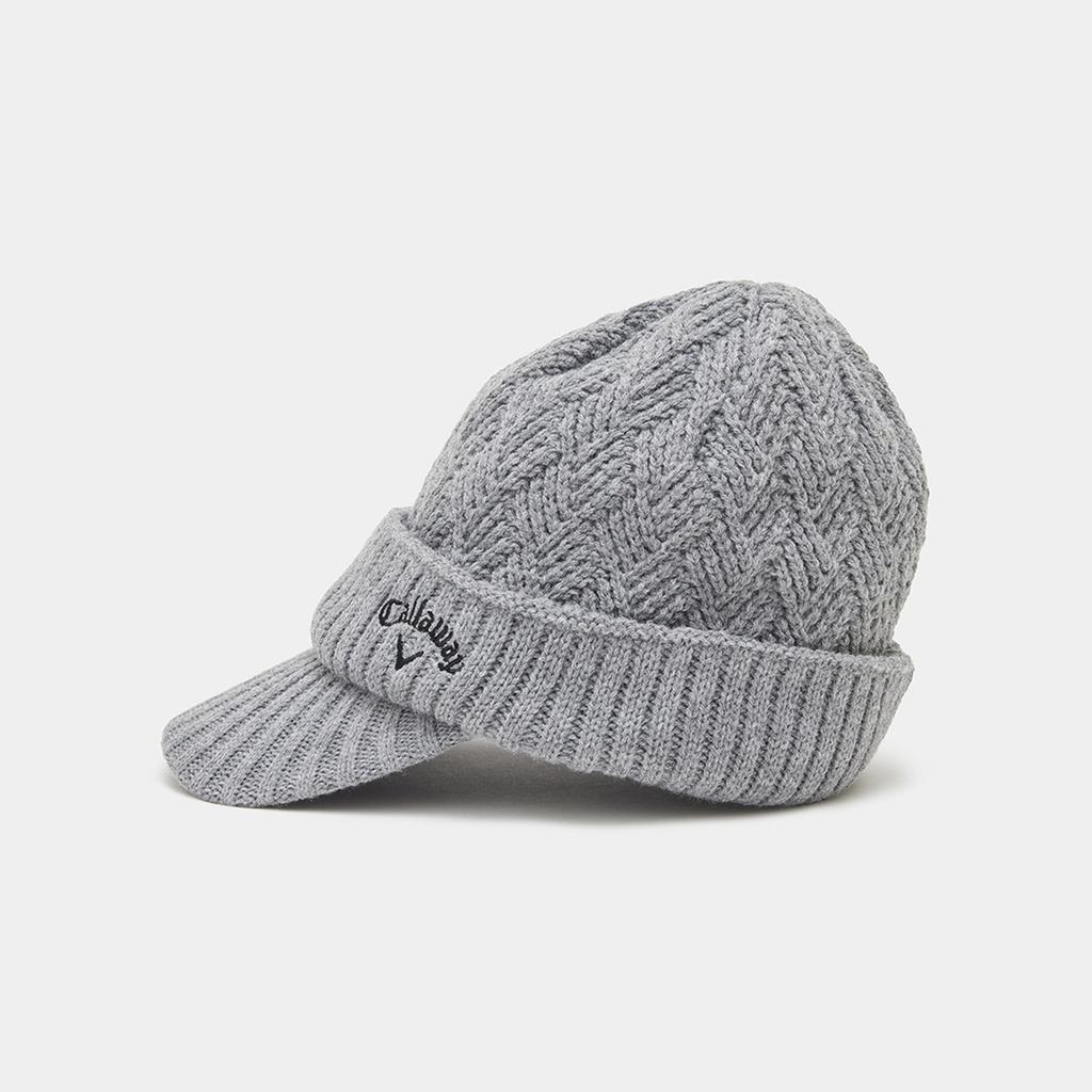 Brim Knit Cap Golf Hat C24291123 [Callaway] Men's (Fleece Lining) / / 1021_Gray