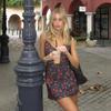 Strap Cherry Sleeveless V-neck Mini Slim Dress