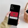 Phone Case For Samsung A15 A13 A35 A55 A51 A71 A41 A31 A21S A03S A05 A17 A23 A25 A33 A53 A73 5G A07 4G Cover Morocco Flag Soccer