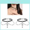 Animal Zodiac Double Layer Snake Skin Choker Necklace With Water Wave Chain For Women