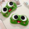 Plush Frog Blockout Light Eye Cover Funny Sleeping Aid Eye Mask Creative Frog Sleep Mask  Home