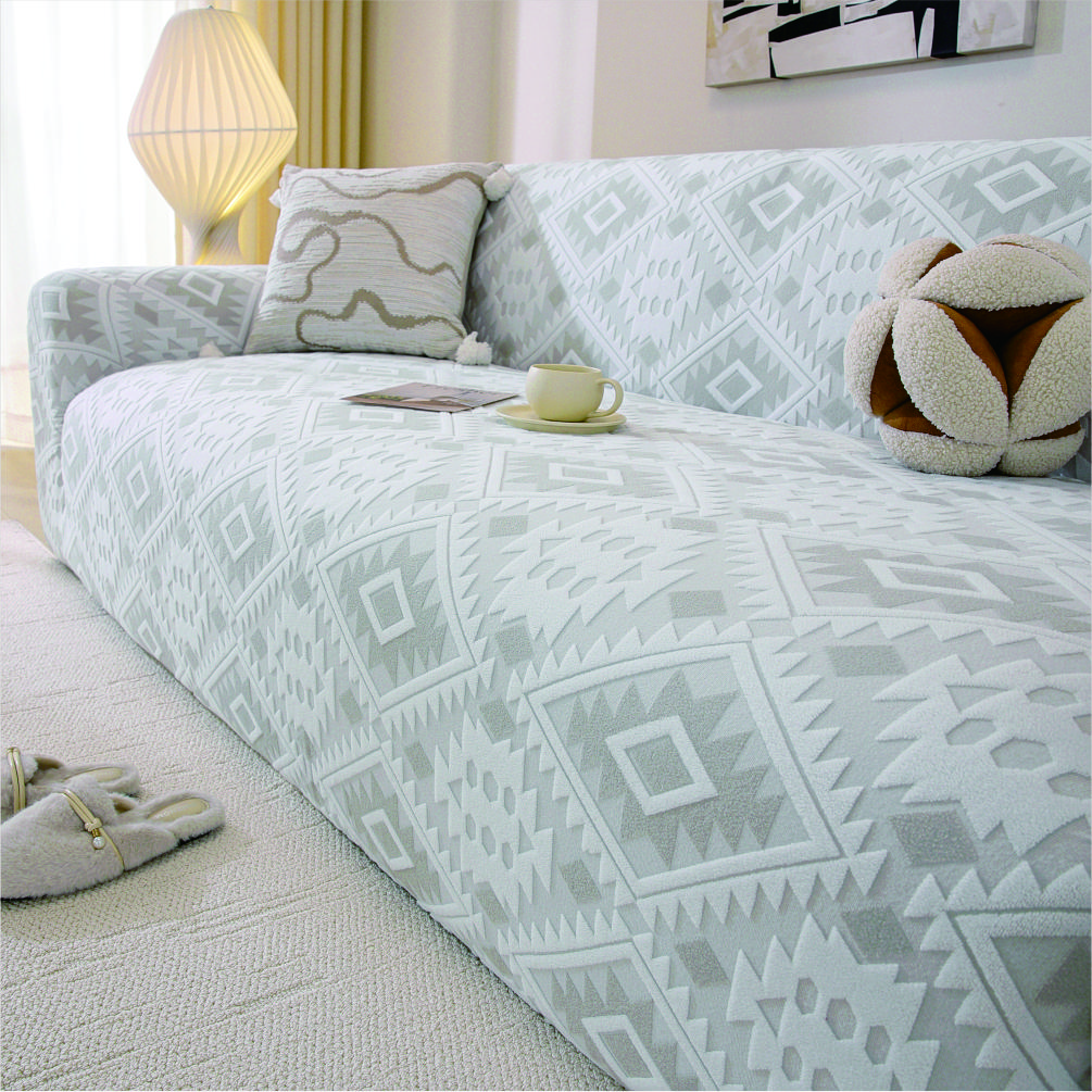 Bohemia Pattern Sofa Cover Fully Covered with Dust-proof Sofa Protective Cover Machine Washable Highly Elastic Pet Friendly