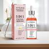 Siero Viso Acido Ialuronico 5 in 1 Idratante Vitamina C Collagene Illuminante Siero Viso Restringe Pori Cura della Pelle