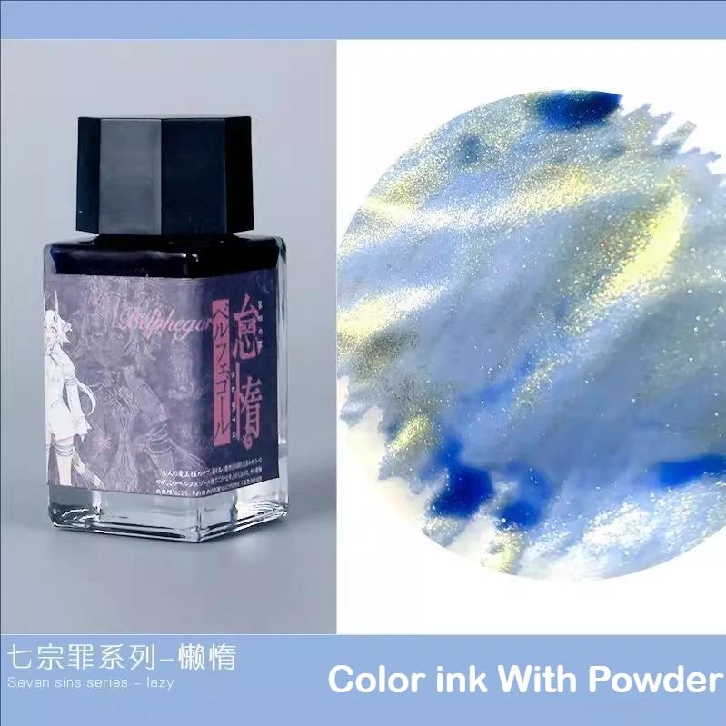 JINCHEN 18ml 37 Colors Sheen Fountain Pen Ink Gradient Color For Glass Dip Pen Non-Carbon Stationery Art School Supplies