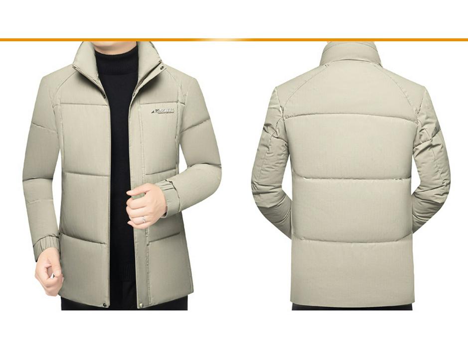 2025 Stylish Cotton Stand Collar Jacket: Winter Business Casual Outerwear for Men