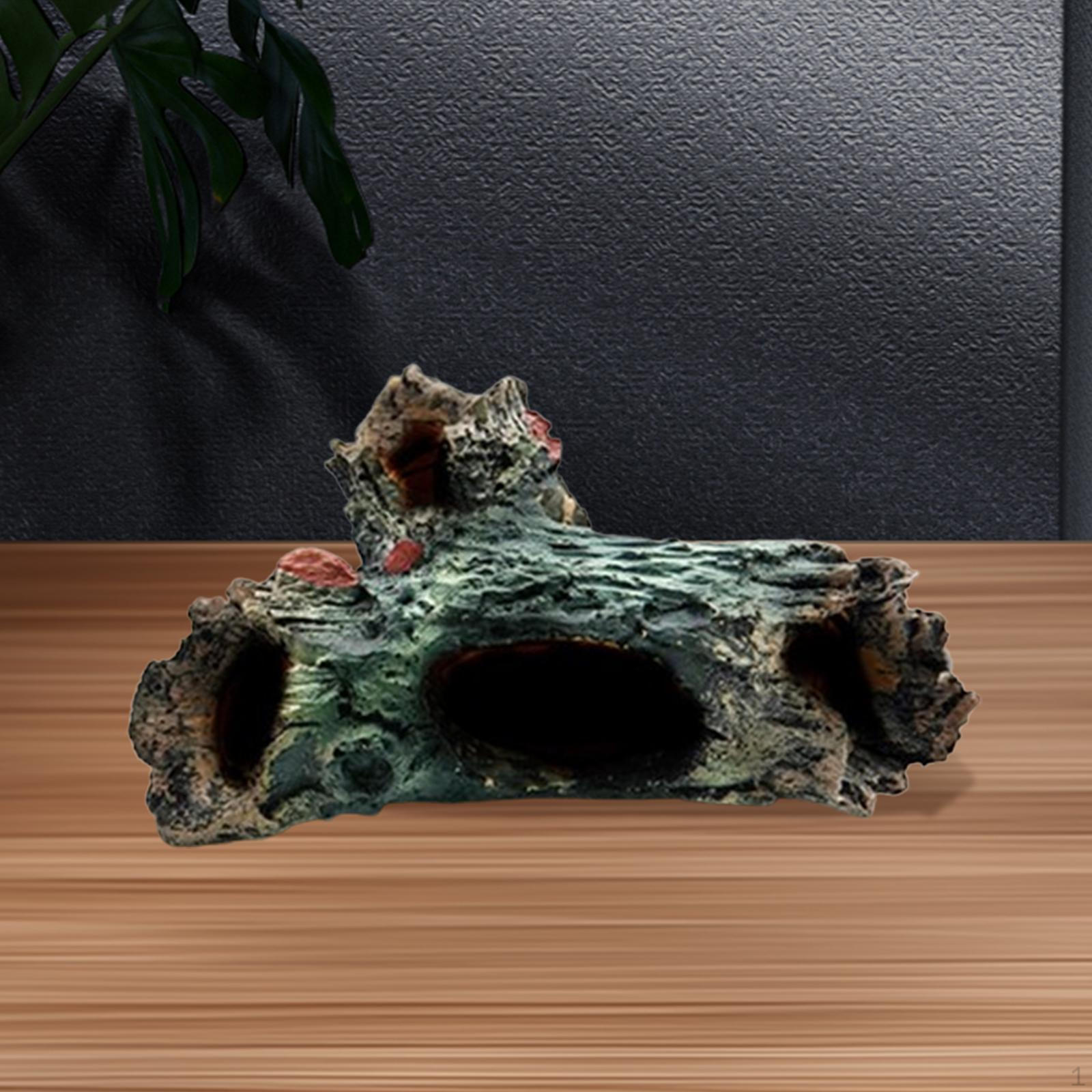 

Аквариумное укрытие для рыб, пещера для купания черепах, полый ствол дерева, аксессуары для A