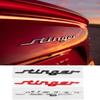 19CM ABS für Stinger Logo 2023 2016 2017 2018 2019 2020 2021 2022 Auto Heckklappe Emblem Kotflügel Seitenabzeichen Aufkleber Zubehör