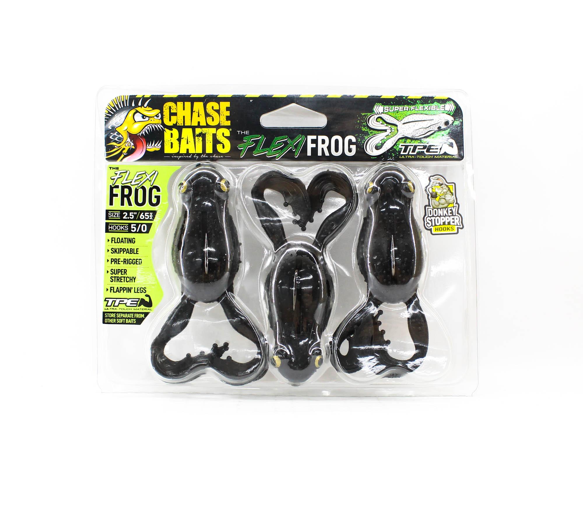 

Chasebaits Flexi Frog 65 mm Floating Lure 3/Pack Black (4846)