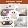 32cm Cute Halloween Pillow Stuffed Ghost Throw Pillow Soft Cartoon Ghost Doll Toy Stuffed Plushie Home Halloween Decorations