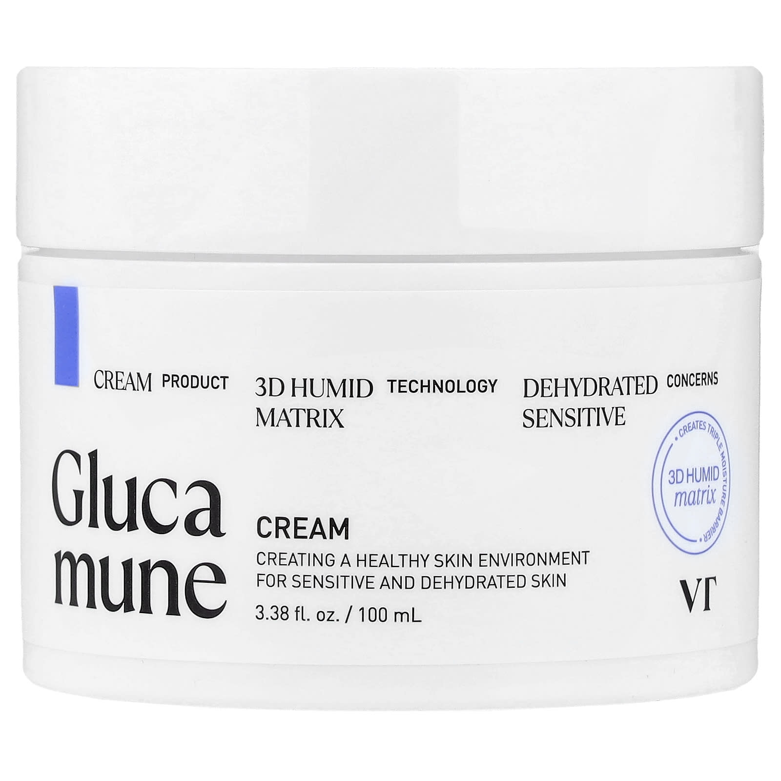 VT Cosmetics, Glucamune Cream, 100ml (3.38 fl oz)