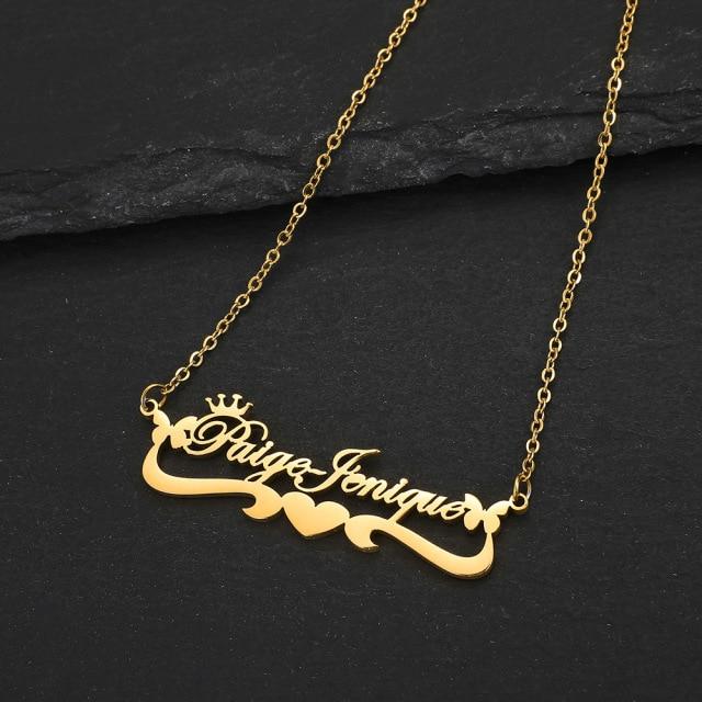Personalized Custom Handwritten Name Necklace Art Signature Nameplate Necklace Unique Memorial Jewelry For Men Women Handwritten