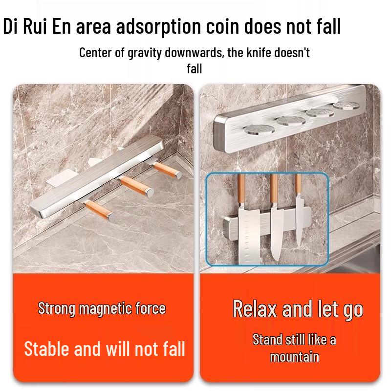 Support magnétique pour couteaux en acier inoxydable 304 Diren