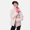 Li-Ning Seria Kurtek Puchowych Hot Pot Wodoodporna Stójka Jednolity Kolor Casualowa Krótka Zimowa Kurtka Puchowa Kurtka Damska Jasnoróżowa AYMU338-3