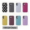 Husă de telefon de lux Y2K cu buline pentru iPhone 17 16e 16 15 14 13 12 11 X XS XR XSMAX 7 8 Air Pro Max Plus Lux Dublu strat
