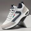 Men's casual sports shoes, four-season leather large-size thick-soled air cushion non-slip shoes, men's shoes