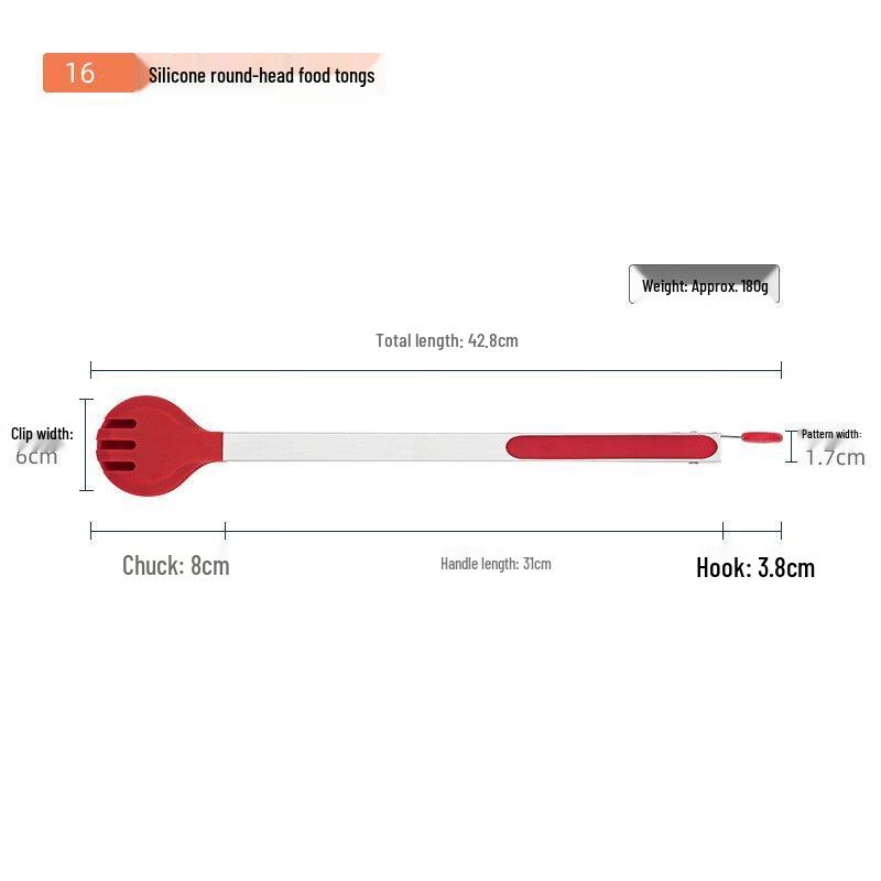 ZISIZ Silicone BBQ & Baking Tongs