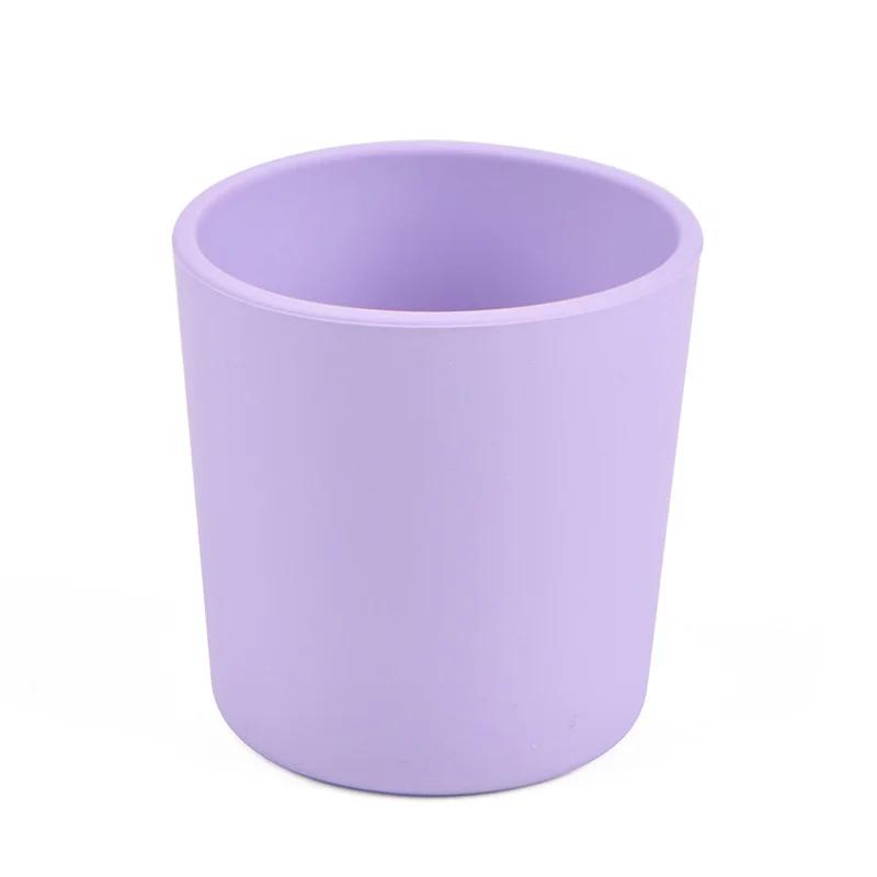 Kids Silicone Water Cups Baby Snack Cup Portable Outdoor Travel Children Cups Teacups Drinkware Food Grade Silicone BPA FREE