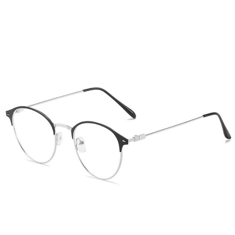 

0 -0.5 -1.0 To -6.0 Metal Women Men Round Myopia Glasses Finished Vintage Student Prescription Glasses For The Nearsighted 0