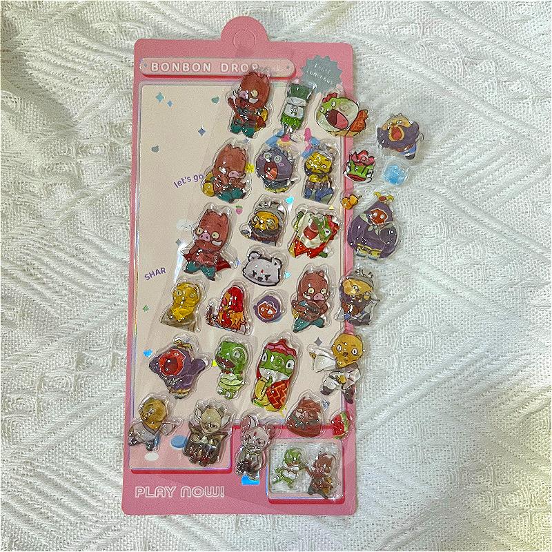 Lovely Cartoon Classic of Mountains and Seas and Capybara Children's Decorative Stickers DIY Materials for Diaries and Bullet Journals