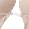 Woman Deep V Bodysuit Clear Strap Backless Plunge Thong Push Up Padded Bra Body Shaper Suit