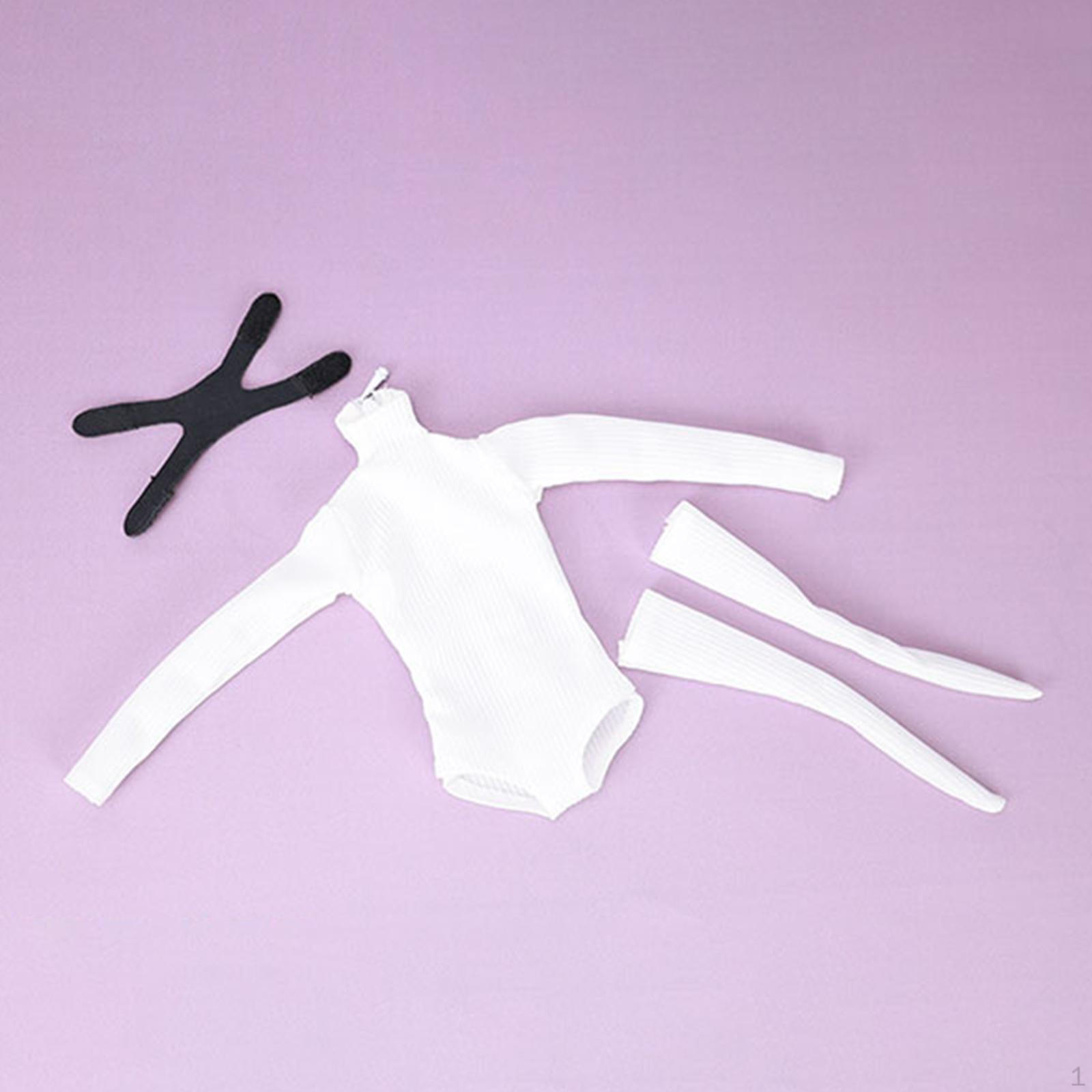 

1/6 Scale Casual Rompers with Tube Socks for 12 Female Dolls белый