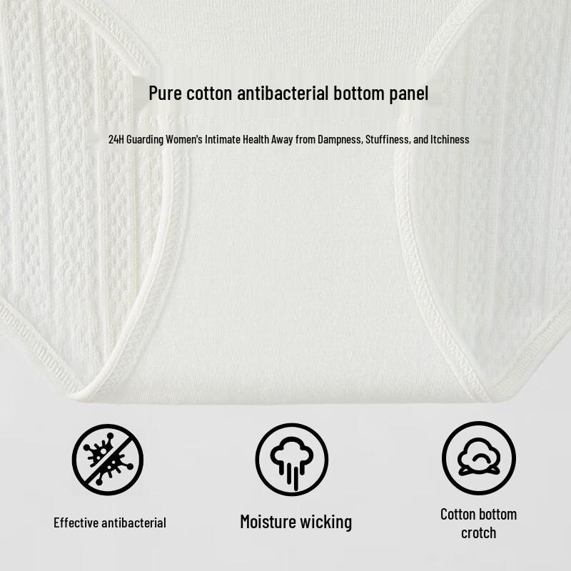 Urban Beauty Women's Pure Cotton Antibacterial Briefs (4-Pack)