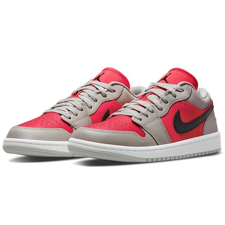 New JORDAN 1 Retro Low Light Iron Ore Siren Red Women's DC0774-060