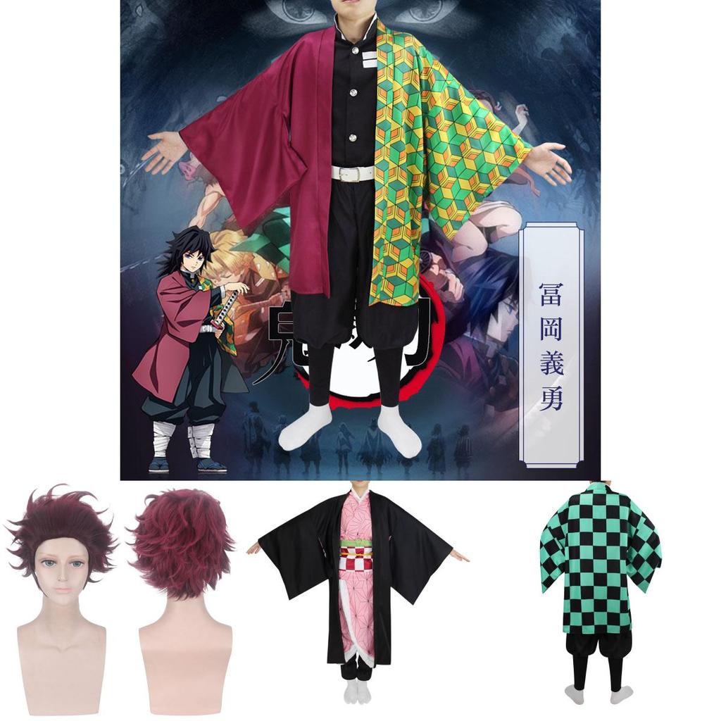 Demon Kimetsu Slayer No Yaiba Kamado Nezuko Cosplay Costume Kimono Suit Robes