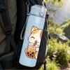 1PC Bubble Tea Calico Cat 750ml Color Plastic Sports Water Bottle Leakproof Flip Straw Lid Suitable for Sports Office Home Use