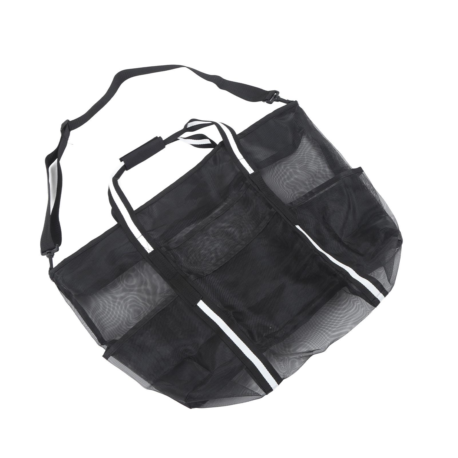 

Сетчатая пляжная сумка Легкая Складная Водонепроницаемая Нейлоновая Большая Пляжная Сумка через Плечо с Карманом на Молнии