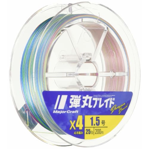 

Major Craft PE Line Bullet Braid 4-strand Multicolor DB4-200/2MC Multicolor 200M/2.0