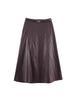 2025 European & American Women's Fashion: Elegant High-Waisted Leather Belt Skirt - Autumn Collection