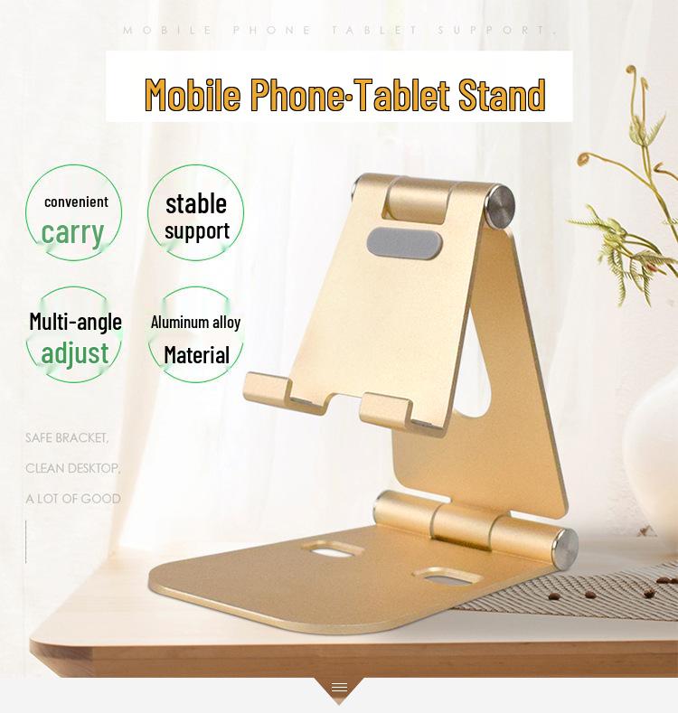 Portable Aluminum Alloy Desktop Tablet & Phone Stand