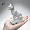 Fine Texture Cat Decor Simulated Hairless Car Model, Realistic Sphynx Figurine Collection, Office Desk Accessory Science Educational Prop, Desktop
