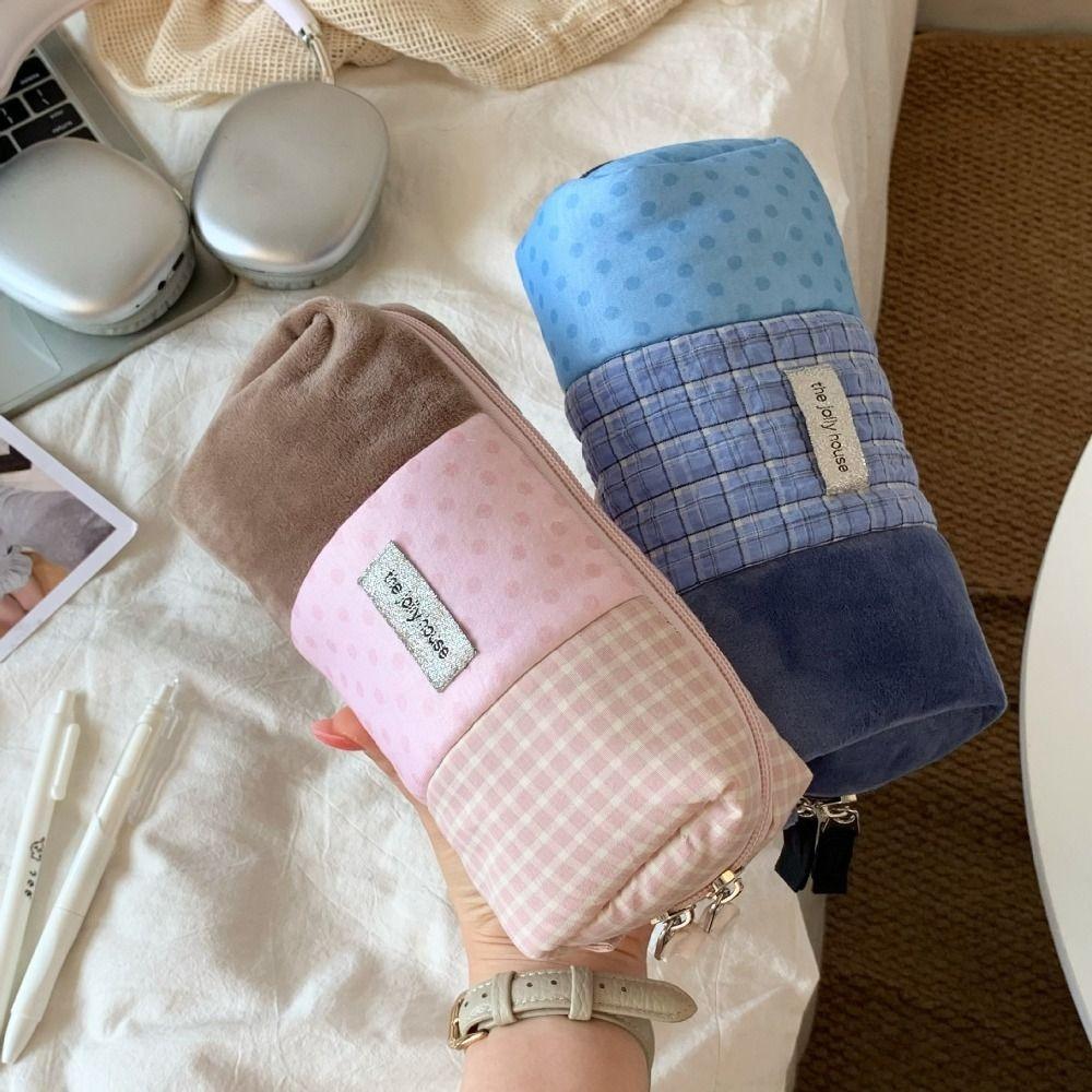 Anti-fall Pencil Pouch Soft Stationery Storage Bag New Pen Bag  Students