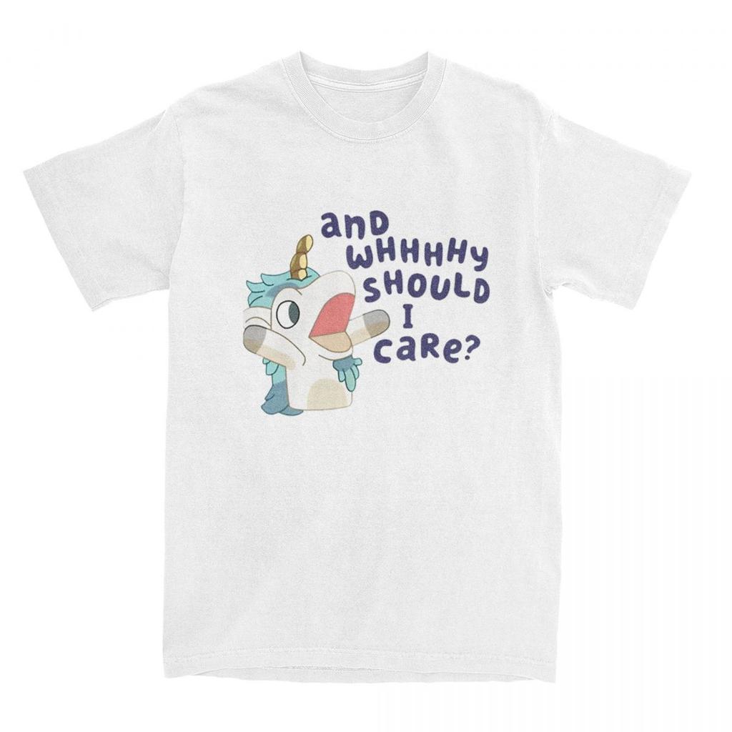 Woman Man T-Shirt Unicorse Blueys Cartoon T Shirts Hip Hop Beach Tees Vintage Casual Cotton Clothes Plus Size 5XL