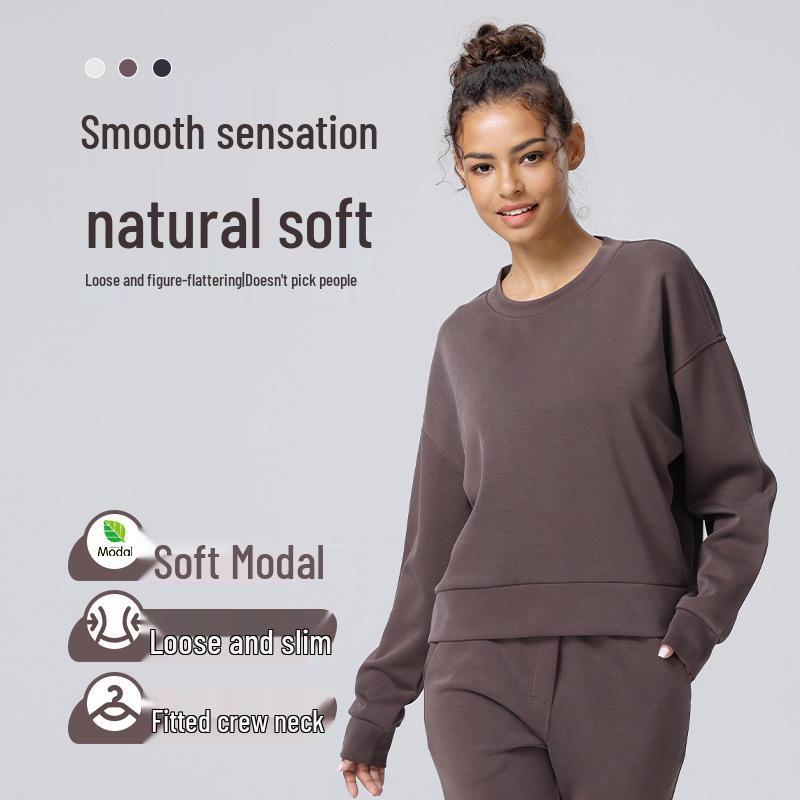 

Women s Softstreme Long Sleeve Yoga Pullover - Spring/Autumn Casual Sweatshirt Extra Large