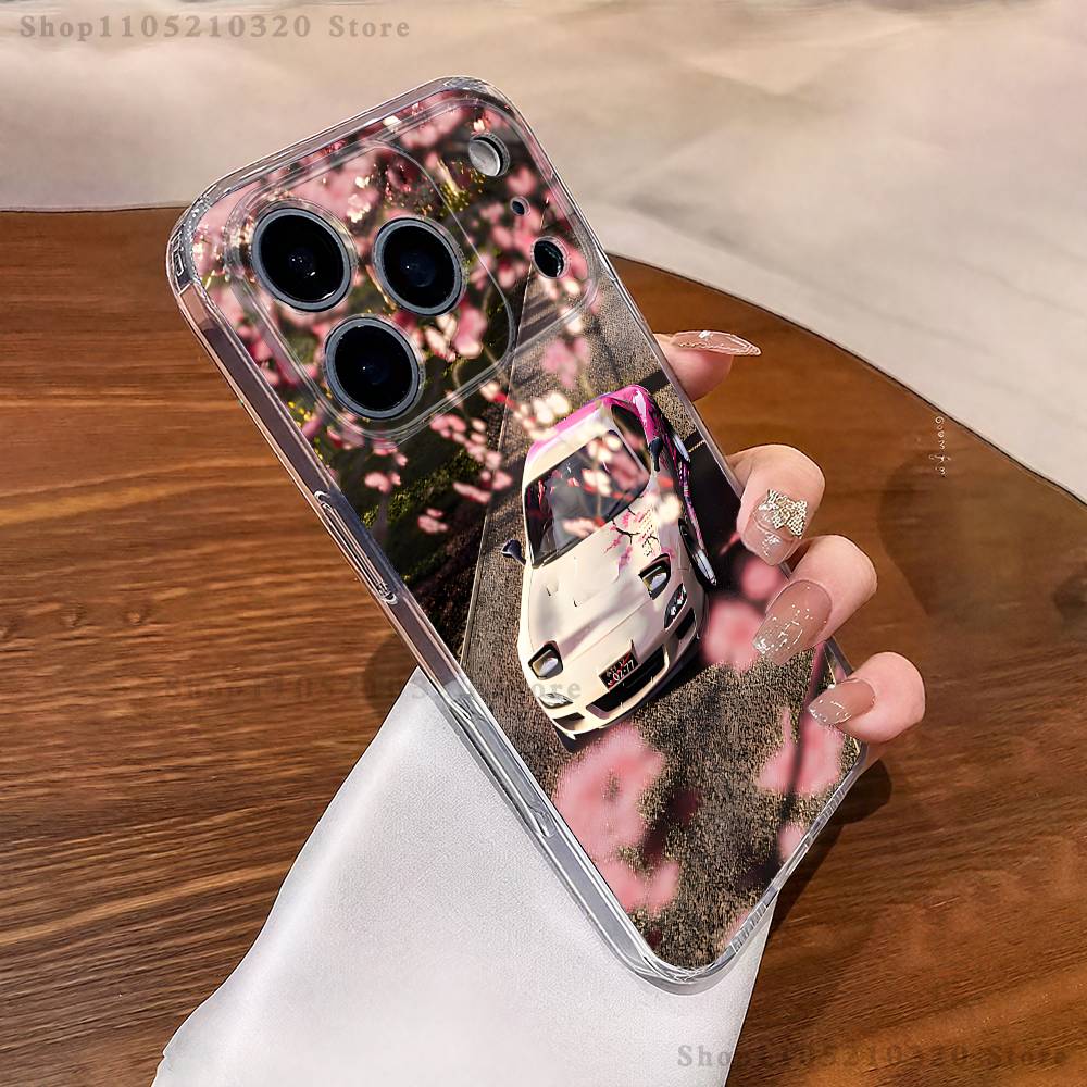 

Cute M-Miata M-Mx5 Red Car Phone Case For iPhone 17,16,15,14,13,12,11 Pro,Max,Plus,X,XS,XR,SE4,E Mini Transparent Soft Cover iPhone15PRO