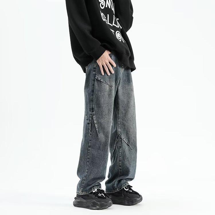 JYL Мужские джинсы светло-синие зауженные к низу летние новые высококачественные повседневные тонкие джинсовые брюки S