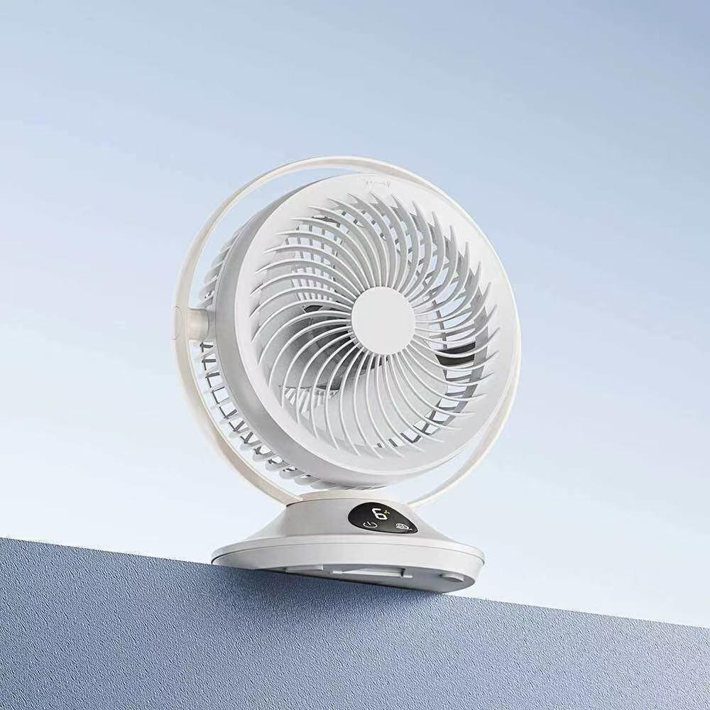 

Quiet Oscillating USB Desktop Electric Fan with Digital Display & Adjustable 5-Speed, Long Battery Life 108x51x123 mm [10,000 mAh] белый