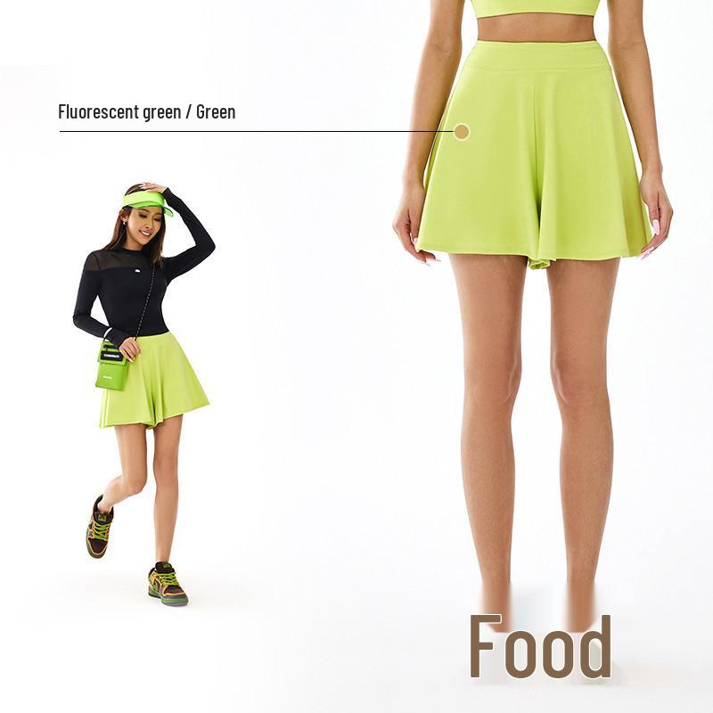 Women's Breathable Pilates & Yoga Set with Anti-Exposure Vest and Slimming Tennis Skirt