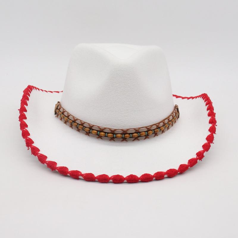 Take Ethnic Style Fashion Top Hat Travel Vacation Jazz Hat Sunscreen Men'S And Women'S Hats Cross-Border Wholesale Cow Jazz Hat