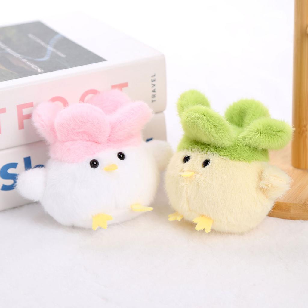 Wuhan Knoblauch Vogel Puppe Anhänger Schlüsselanhänger Sound Plüschtier Geburtstagsgeschenk Mädchen Tasche Puppe Puppe