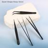 3/6/9PC Precision ESD Anti-static Tweezers Durable Stainless Steel Tool For Electronic Repair And Process Modeling, Bending&St